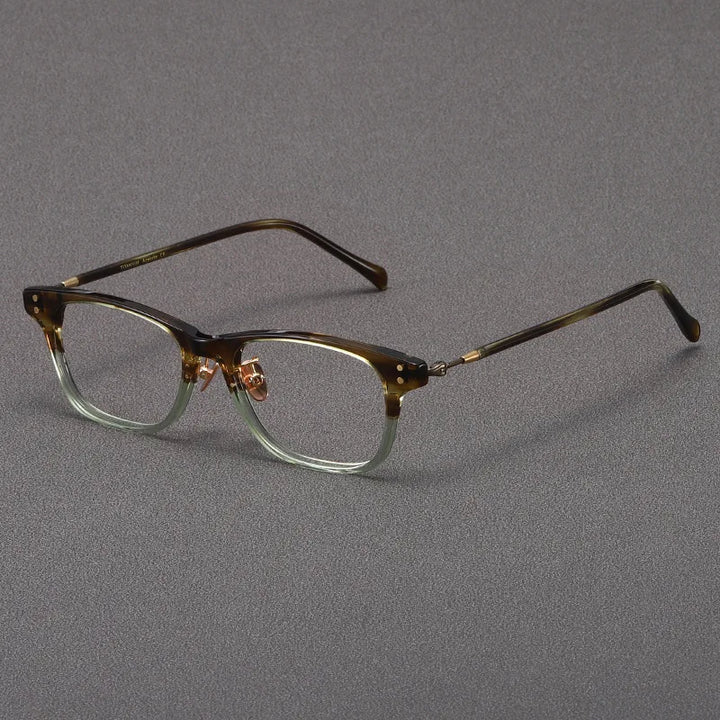 Nobler Unisex Full Rim Small Square Acetate Eyeglasses G625 Full Rim Nobler   