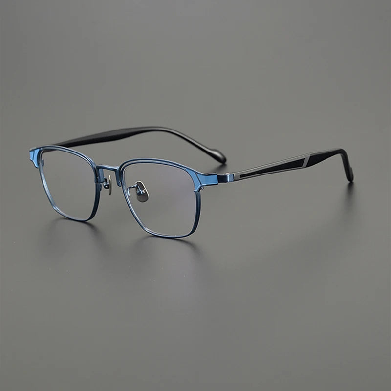 Nobler Unisex Full Rim Big Square Titanium Acetate Eyeglasses 190064 Full Rim Nobler C1  