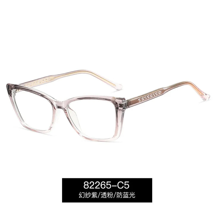 Reven Jate Women's Full Rim Square Tr 90 Alloy Eyeglasses 382265