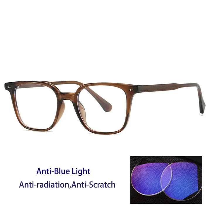 Kocolior 280010 Unisex Full Rim Oval Square Tr 90 Alloy Frames FuzWeb