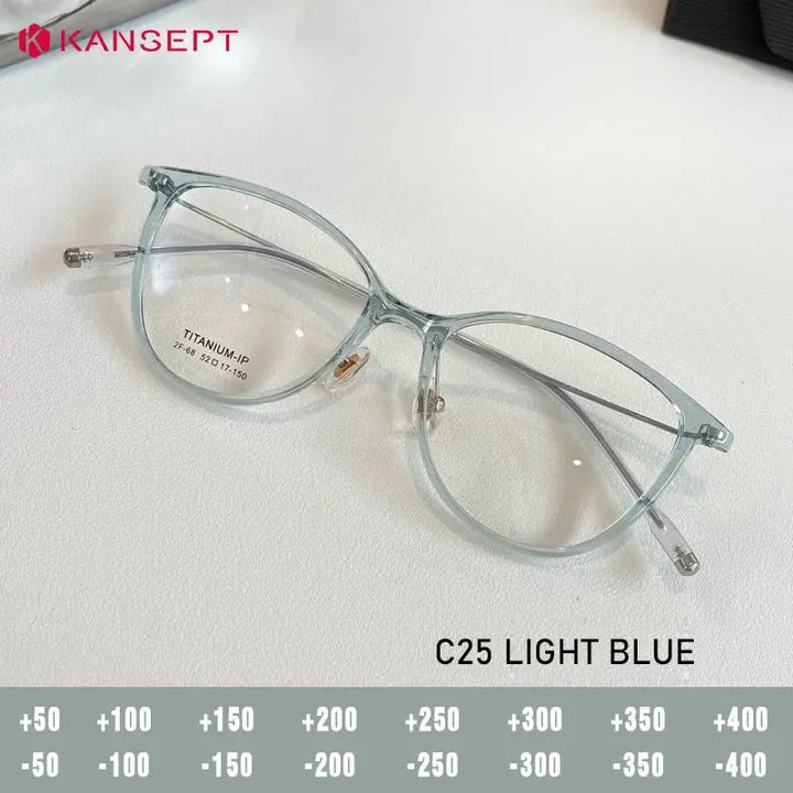 Kansept Unisex Full Rim Cat Eye Tr 90 Titanium Frames 206800 FuzWeb