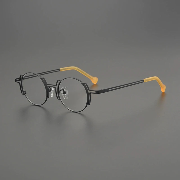 Gatenac Women's Full Rim Round Titanium Eyeglasses G85858