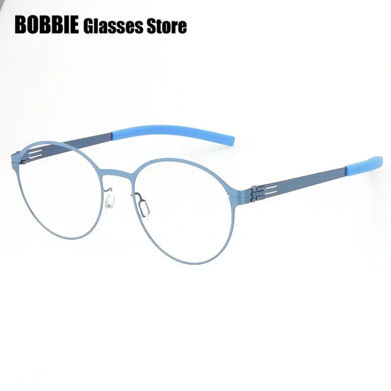 Bobbie 504421 Women’s Titanium Full Rim Oval Frames FuzWeb