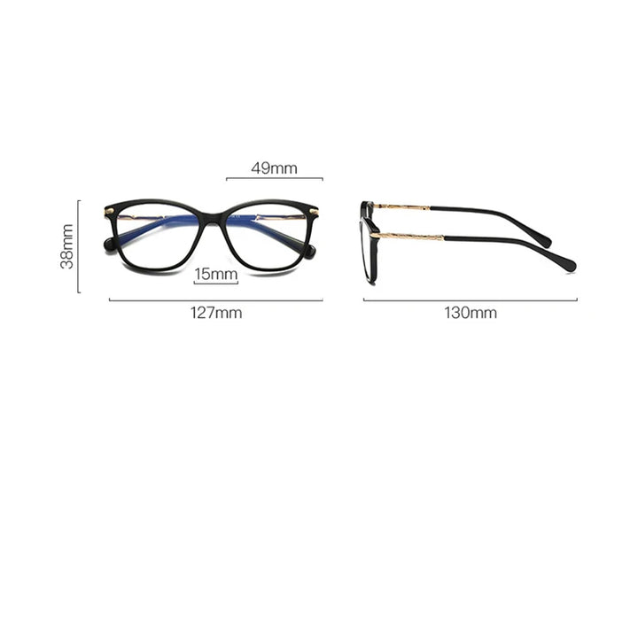 Zirosat Unisex Children's Full Rim Square Tr 90 Alloy Eyeglasses 20203