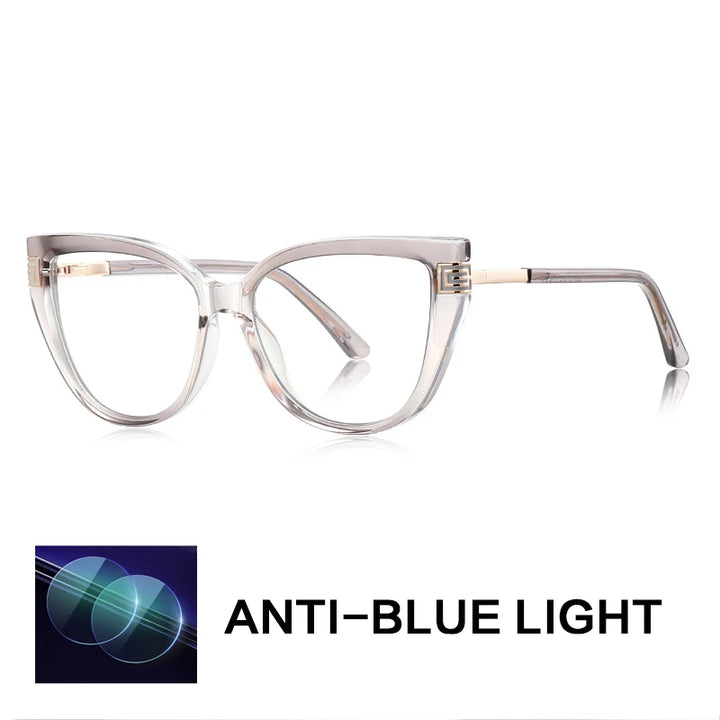Gatenac Women's Full Rim Cat Eye Tr 90 Titanium Reading Glasses Gx2259