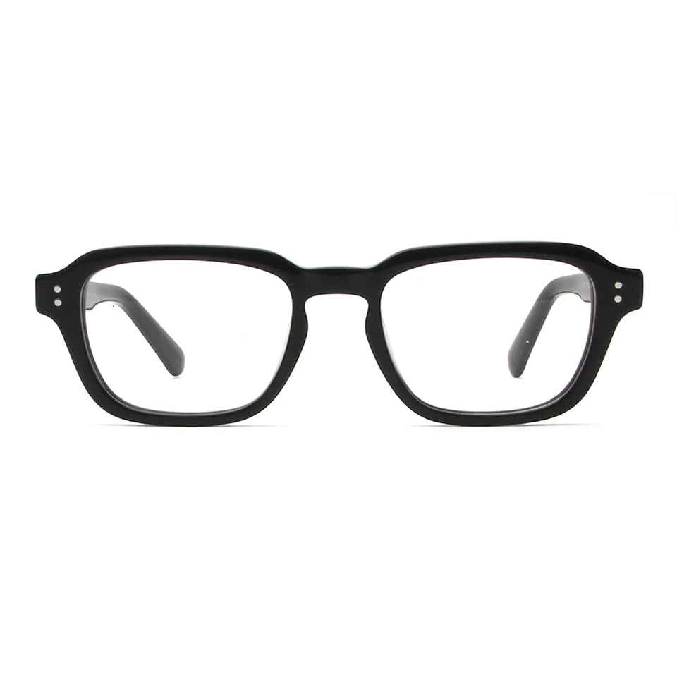 Esnbie Unisex Full Rim Square Thick Acetate Eyeglasses 23031 Full Rim Esnbie   