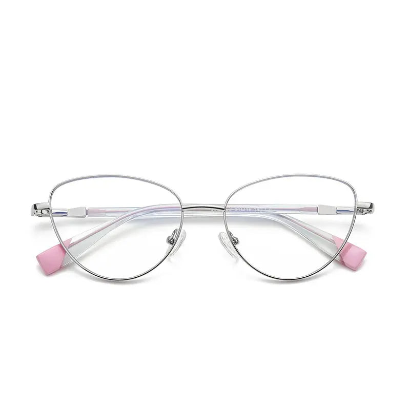 Vicky Women's Full Rim Cat Eye Alloy Reading Glasses 3020.