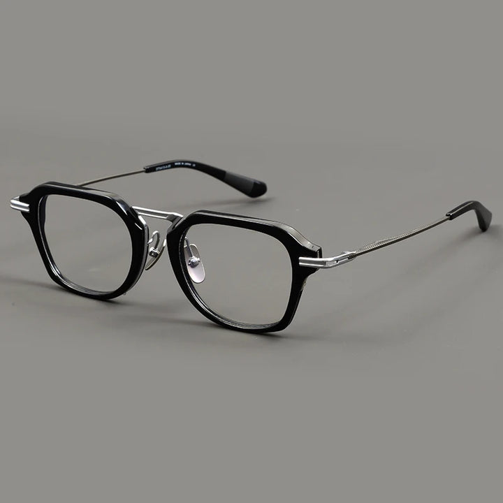 Muzz Unisex Full Rim Square Titanium Acetate Eyeglasses M0413 Full Rim Muzz C4  