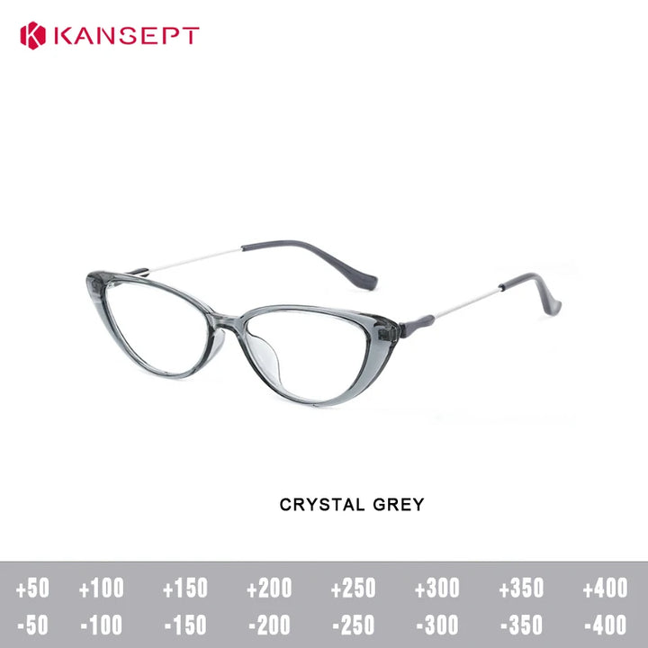 Kansept Women's Full Rim Cat Eye Tr 90 Titanium Reading Glasses 72383