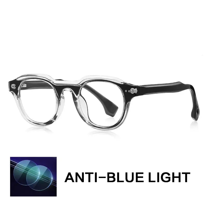 Gatenac Unisex Full Rim Oval Square Tr 90 Titanium Eyeglasses  776088 Gatenac