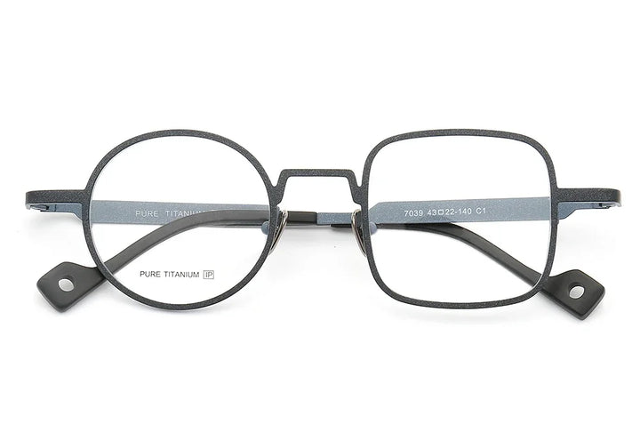 Aror Women's Full Rim Square Round Titanium Eyeglasses 17039