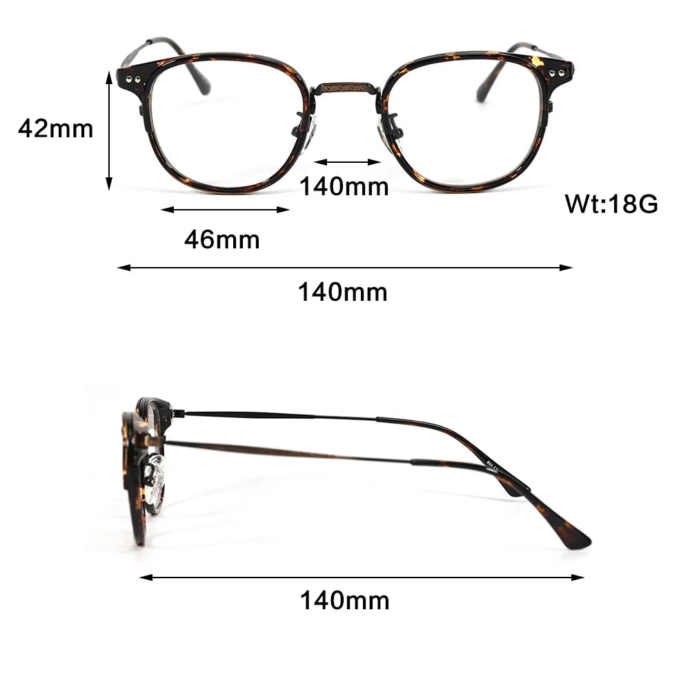 Cubojue Unisex Full Rim Square Tr 90 Titanium Reading Glasses 71406 Reading Glasses Cubojue