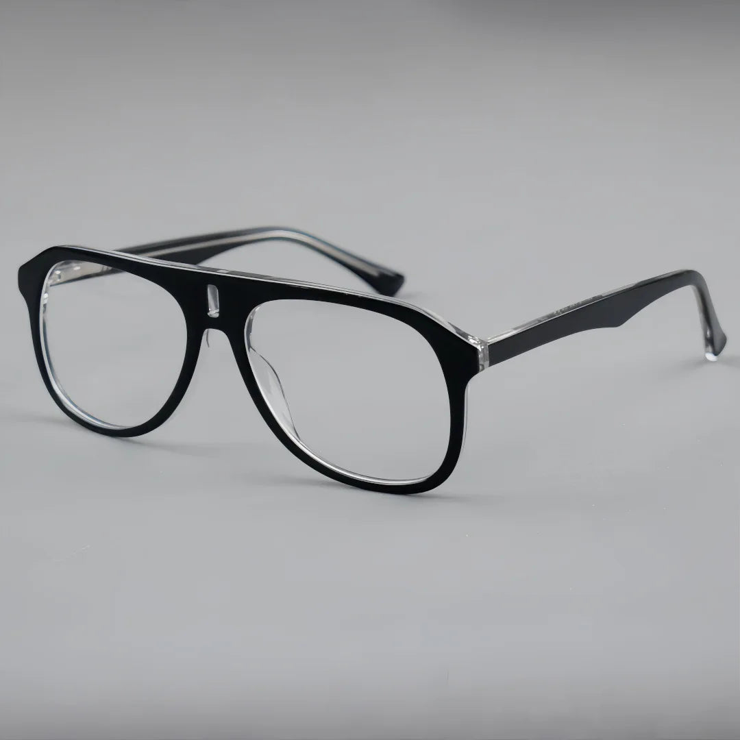 Xbora Women's Full Rim Square Double Bridge Acetate Eyeglasses 544379