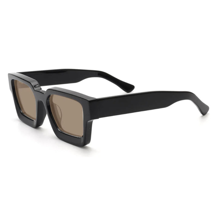 Gatenac Unisex Full Rim Square Polarized Acetate Sunglasses Mo19 Sunglasses Gatenac   