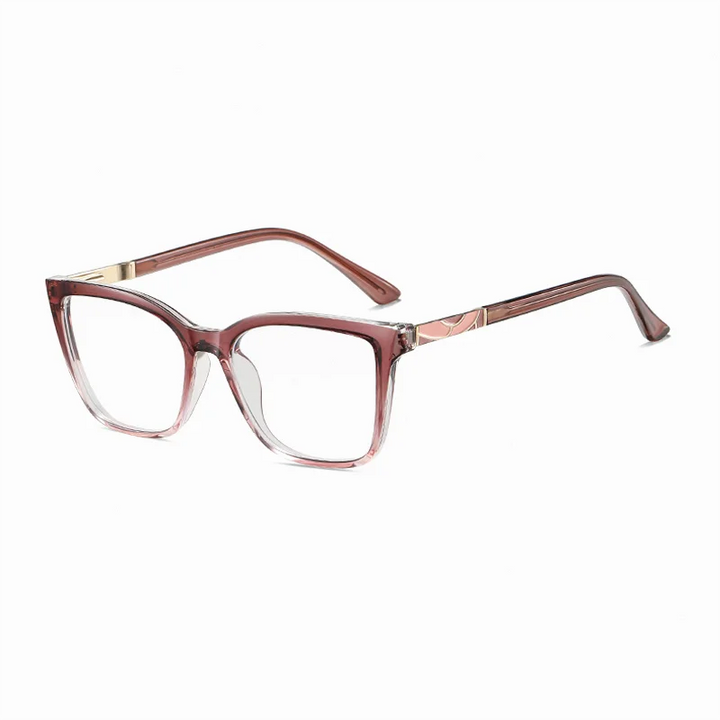 Ralferty Women's Full Rim Square Tr 90 Titanium Eyeglasses 881710