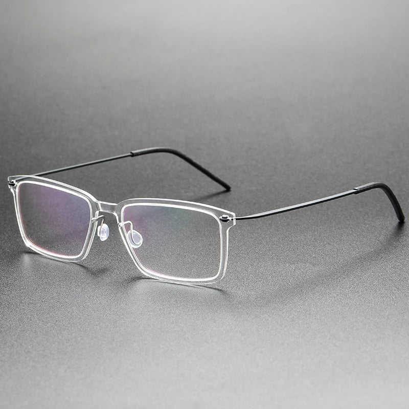 Bobbie Unisex Full Rim Square Titanium Acetate Eyeglasses 766528