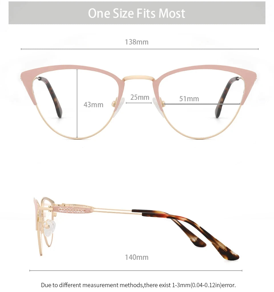 Kansept Women's Full Rim Cat Eye Acetate Steel Reading Glasses 513743