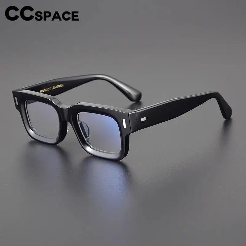 CCSpace Unisex Full Rim Square Acetate Eyeglasses 57334 Full Rim CCspace   
