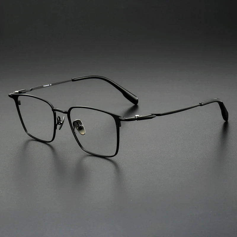 Muzz SH0064 men's square IP titanium prescription eyeglasses — view 4
