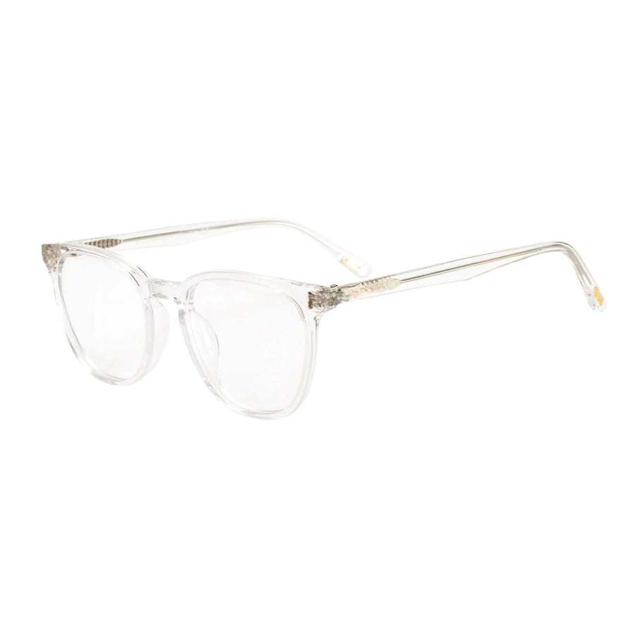 Yimaruili Unisex Full Rim Round Acetate Eyeglasses 85506 Full Rim Yimaruili Eyeglasses