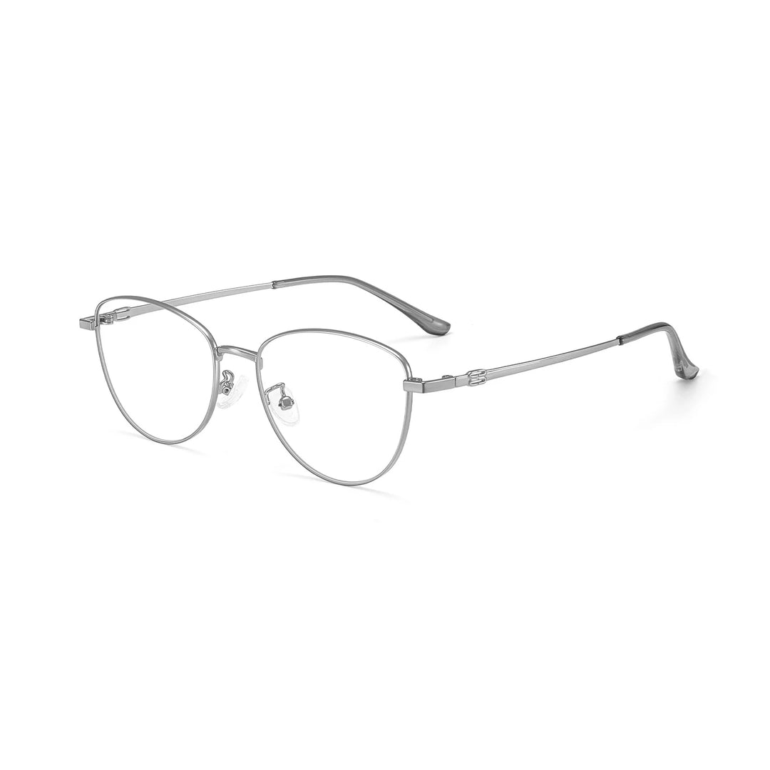 Yimaruili Unisex Full Rim Cat-Eye Pure Titanium Eyeglasses 97010 — view 7 | Yimaruili at FuzWeb