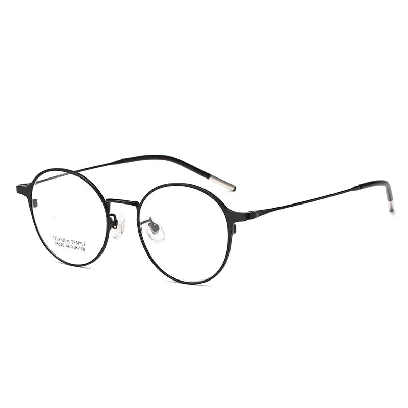 Momoja Women's Full Rim Oval Round Titanium Eyeglasses 98640