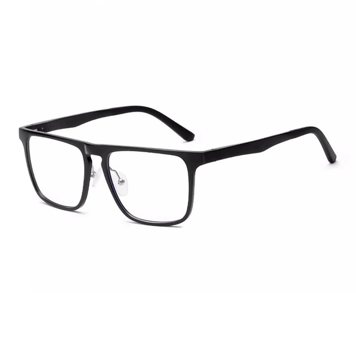 Hdcrafter Men's Full Rim Square Brow Line Al-Mg Tr 90 Eyeglasses 946610