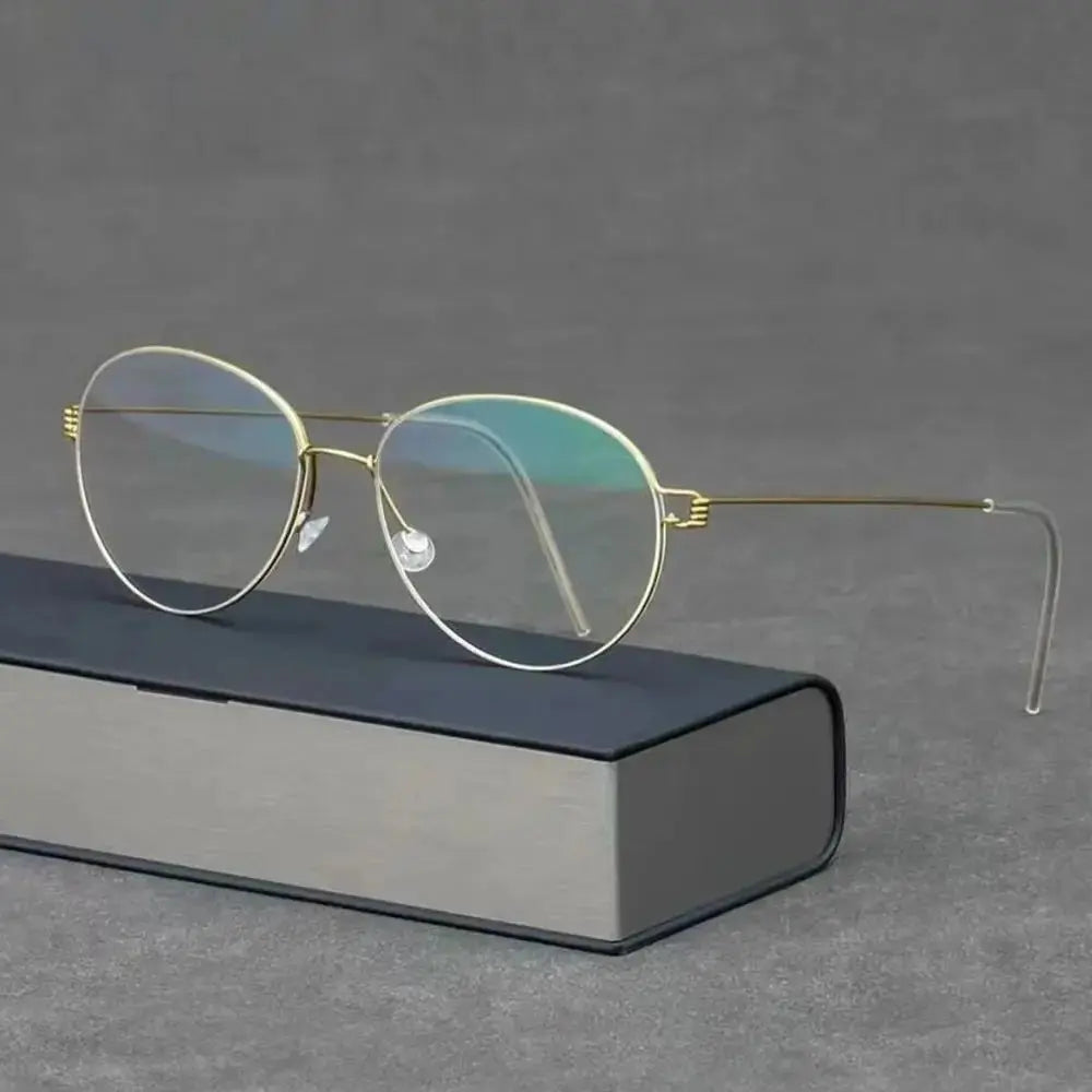 Bobbie Full Rim 275243 Women’s Titanium Oval Frames — view 1 | Bobbie at FuzWeb