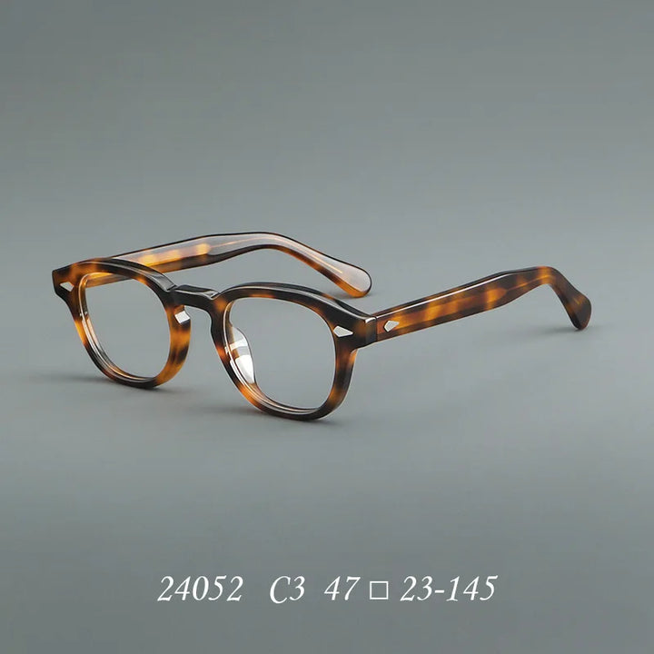 Momoja Unisex Full Rim Oval Square Acetate Eyeglasses 24052
