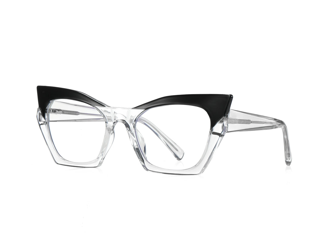 Vicky Unisex Full Rim Tr 90 Titanium Cat Eye Reading Glasses 2158 Reading Glasses Vicky PFD2158-C2 Prescription custom 