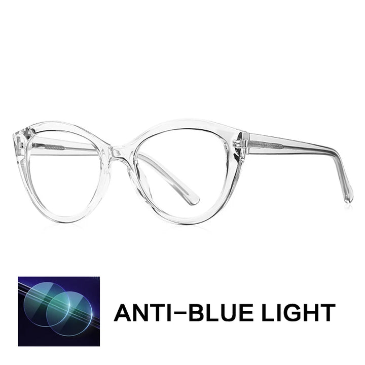 Gatenac Women's Full Rim Cat Eye Tr 90 Titanium Reading Glasses Gx2145