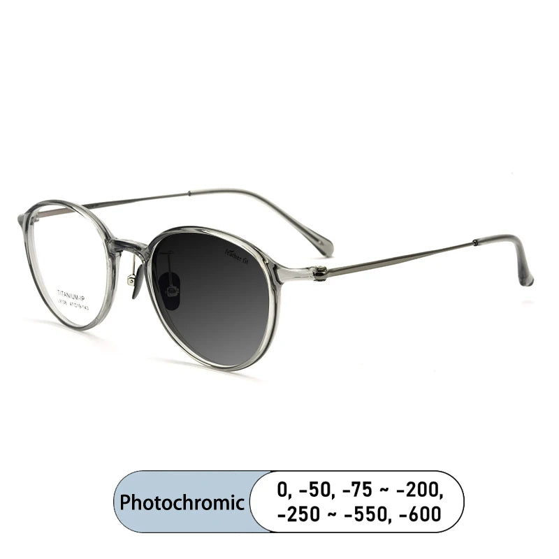 Kocolior Women's Full Rim Oval Square Tr 90 Titanium Photochromic Reading Glasses 39108