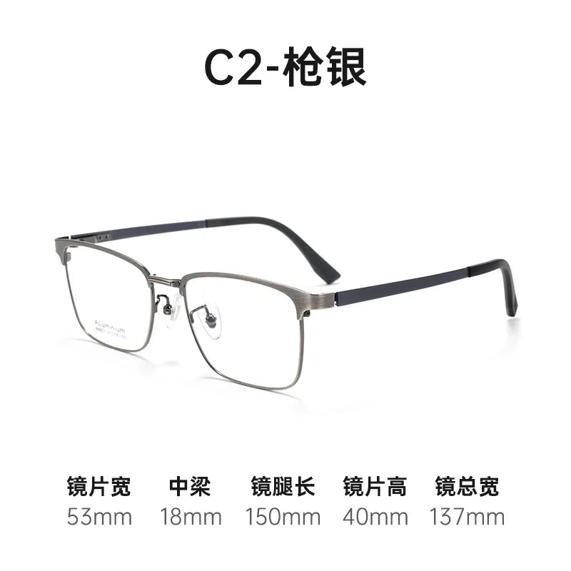 Bclear Women's Full Rim Square Aluminum Magnesium Eyeglasses 668073