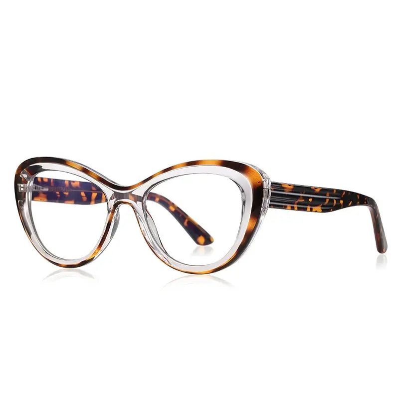 Vicky Women's Full Rim Oval Cat Eye TR90 and Alloy Reading Glasses 2173 — view 2 | Vicky at FuzWeb