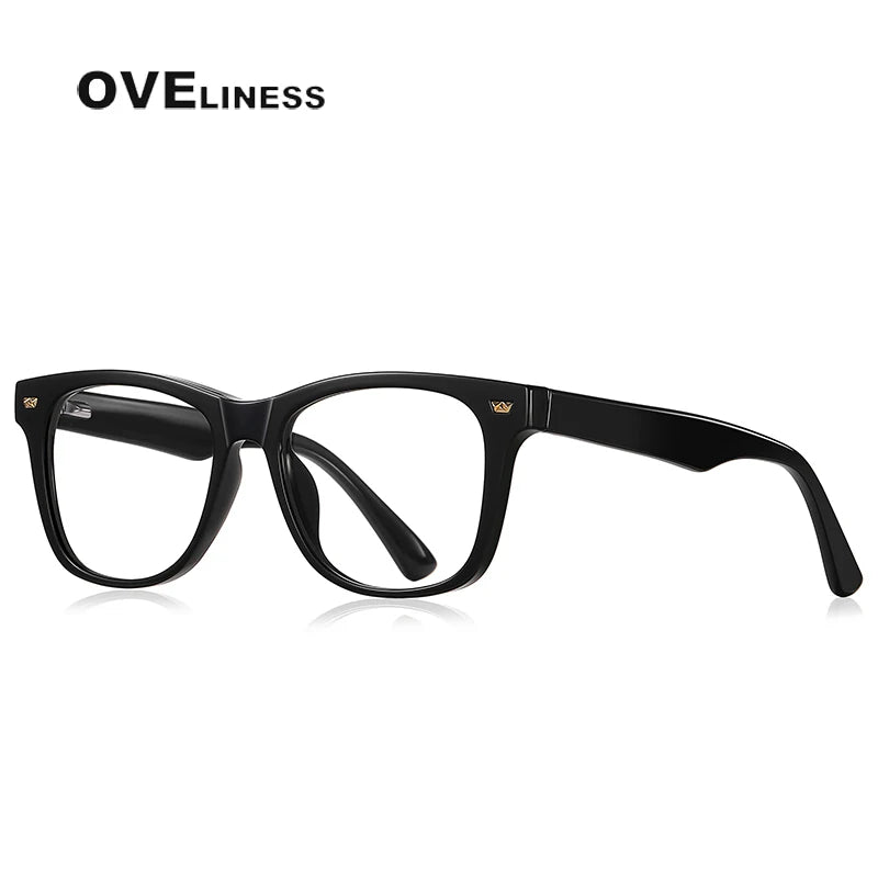 Oveliness Youth Unisex Full Rim Square Tr 90 Eyeglasses S0214 Full Rim Oveliness C1  