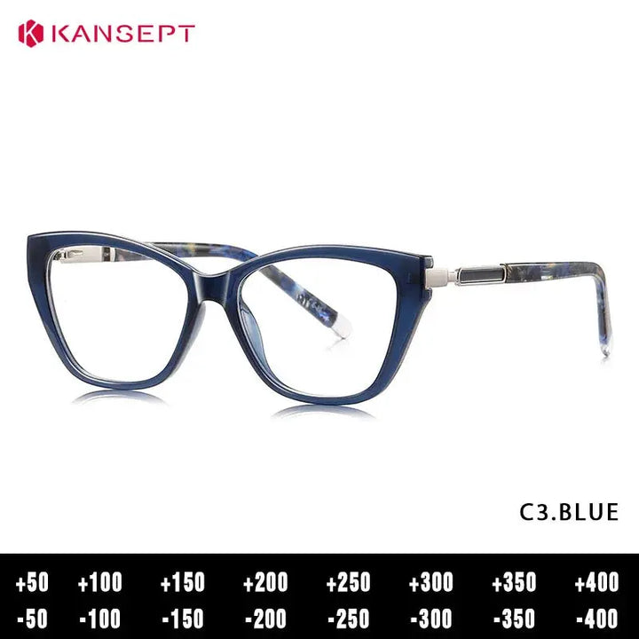 Kansept Unisex Full Rim Cat Eye Tr 90 Frames 020900 FuzWeb