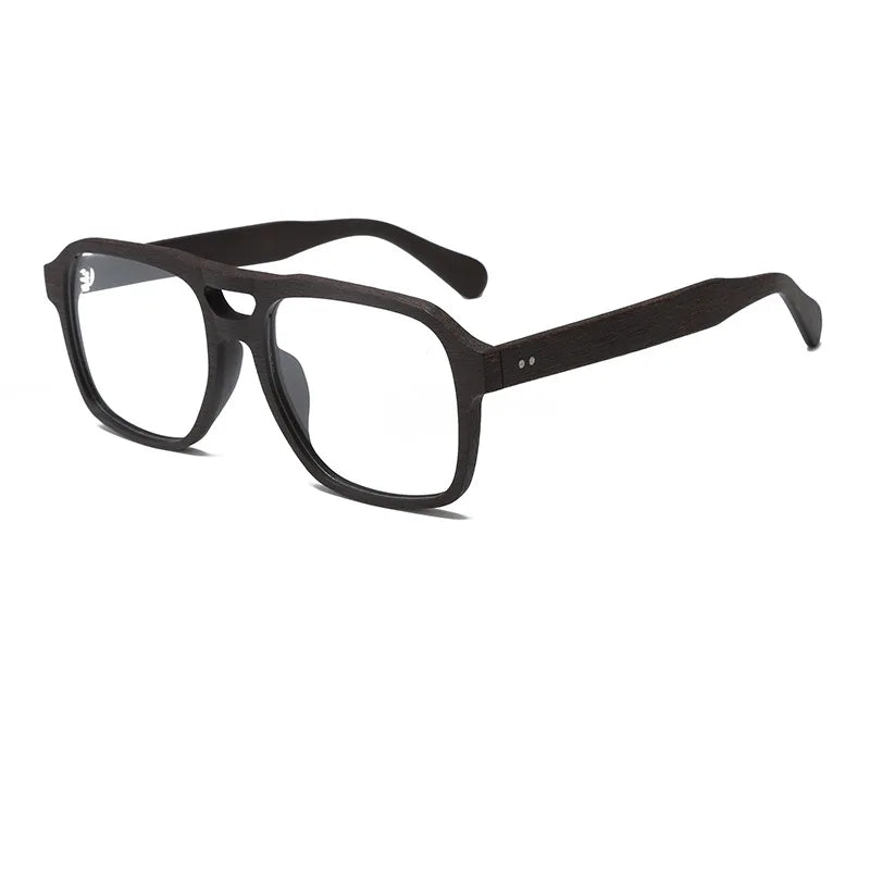 Momoja Unisex Full Rim Square Double Bridge Acetate Eyeglasses 728187