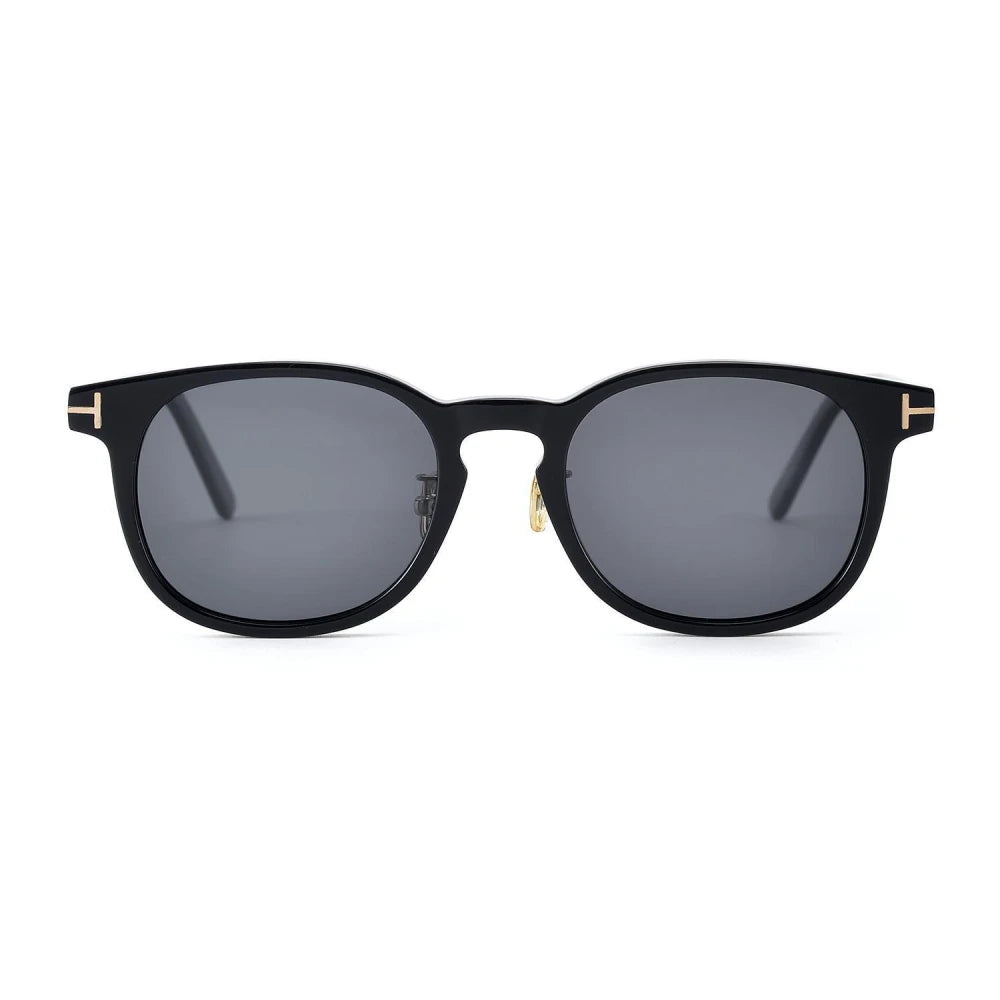 Black Mask Unisex Full Rim Square Acetate Polarized Sunglasses F5725 Sunglasses Black Mask   