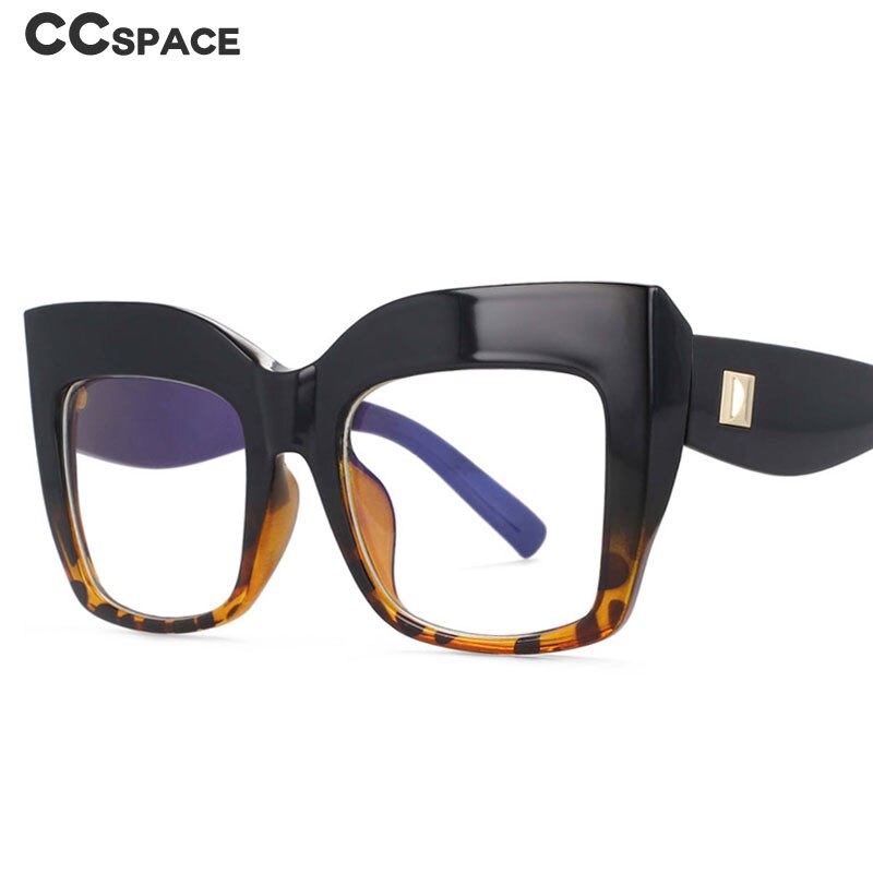 CCSpace Women's Full Rim Square Cat Eye PC Hyperopic Reading Glasses R54084 Reading Glasses CCspace   