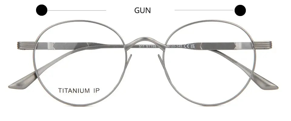 Esnbie 241980 Women's Full Rim Round Thin Titanium Frames - FuzWeb – FuzWeb