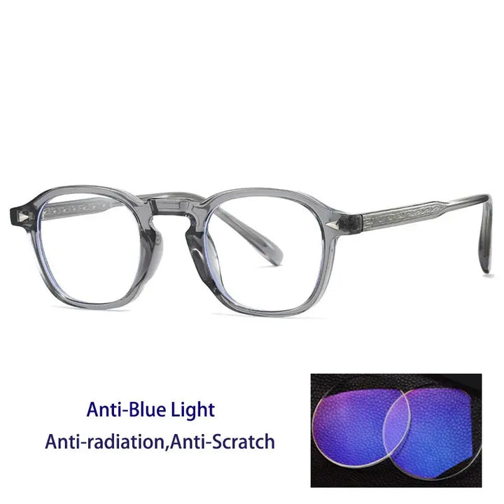 Kocolior 280091 Unisex Tr 90 Alloy Full Rim Oval Round Frames FuzWeb