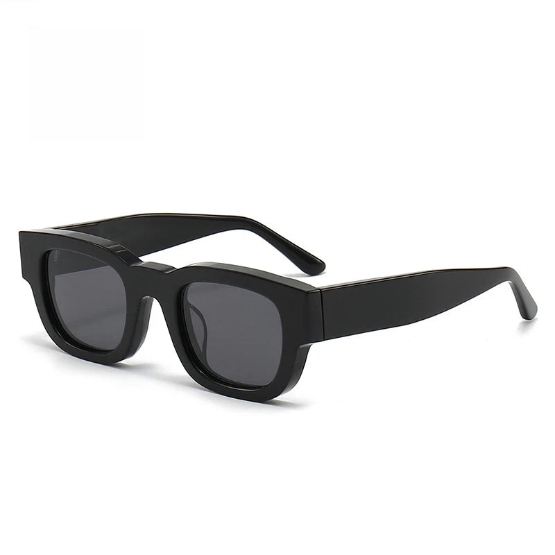 Black Mask Unisex Full Rim Square Acetate Sunglasses 372549 Full Rim Black Mask C1 As Shown 