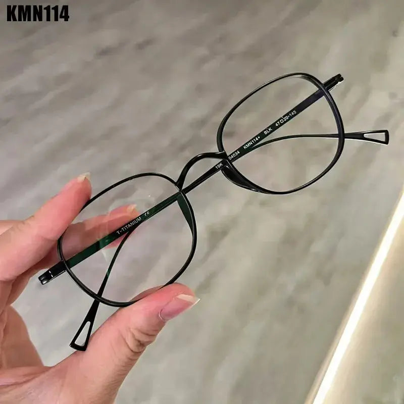 Aimee 114009 Women’s Full Rim Pure Titanium Square Frames FuzWeb