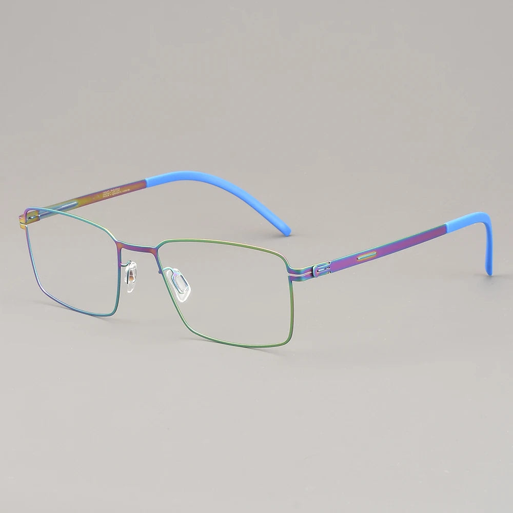 Bobbie Women's Full Rim Polygon Square Screwless Steel Eyeglasses 543719