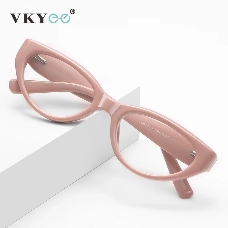 Vicky Women's Full Rim Big Cat Eye Tr 90 Titanium Reading Glasses
