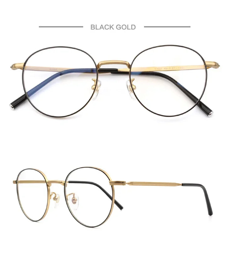 Aror Women's Full Rim Round Oval Titanium Eyeglasses 191103