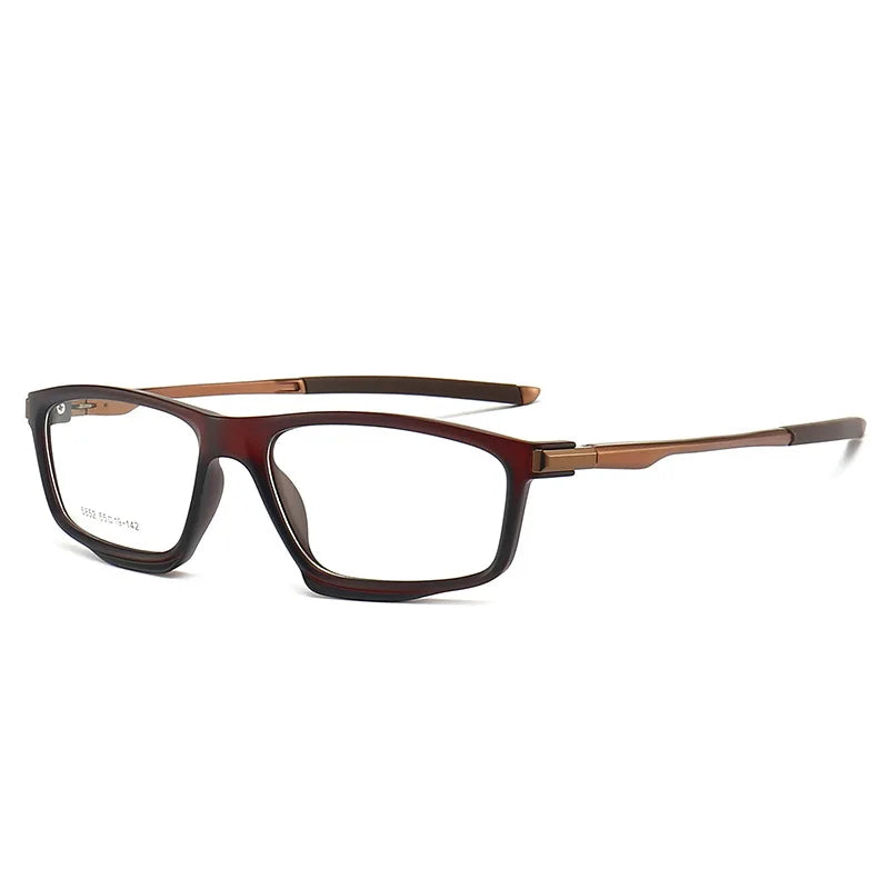 Muzz 58520 men's rectangle sports TR-90 prescription eyeglasses — view 11