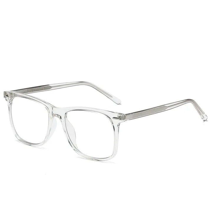 Kocolior Unisex Full Rim Square Tr 90 Acetate Hyperopic Reading Glasses 2024b Reading Glasses Kocolior transparent 0 