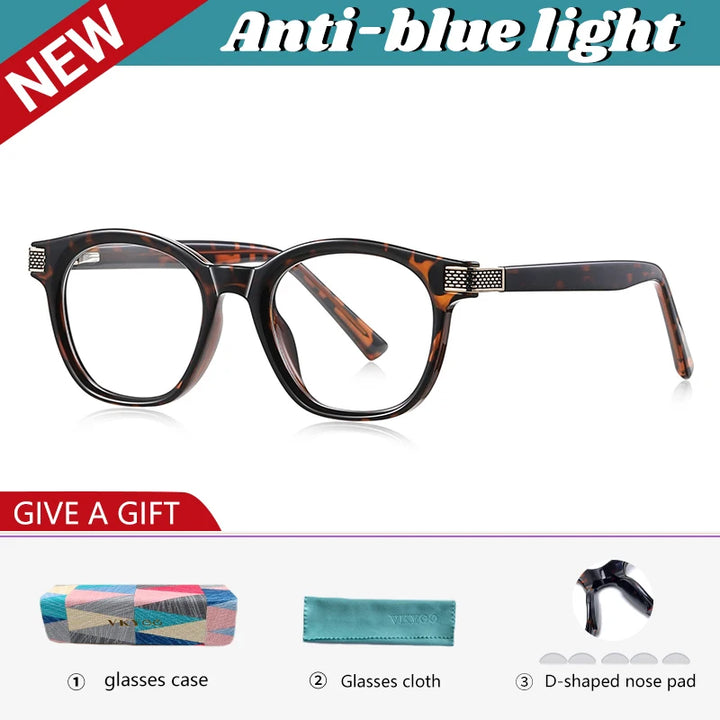 Vicky Women's Full Rim Square Round Tr 90 Titanium Reading Glasses 313107