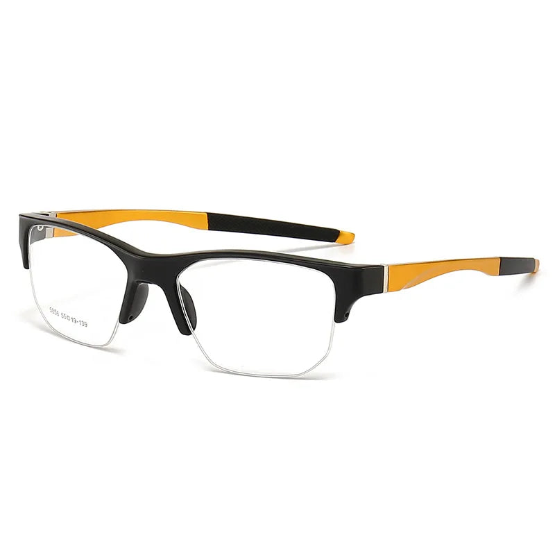 Muzz 58560 men's semi rim sports prescription eyeglasses — view 20